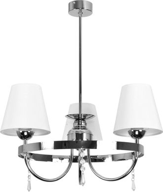 OEM L&aacute;mpara De Techo Cromada Con Pantalla Blanca Diana Bianco 2-072