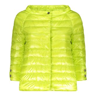 Herno Down Jackets, female, Green, Size: S Elsa Jacket