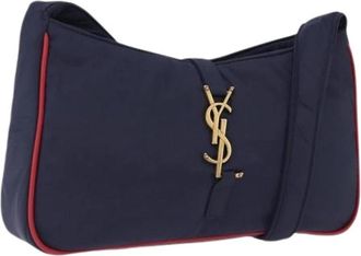 Saint Laurent Pre-owned Nylon shoulder-bags - Dames - Vintage Schoudertas - Blauw - ONE Size - Nylon - Vintage