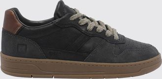 D.A.T.E. D. A.T. E. Court 2.0 Calfskin Leather Trainers with a Contrast Printed Logo