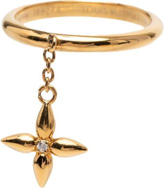 Louis Vuitton Gold Gold Plating Band Ring (Pre-Owned)