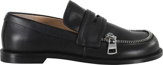 J.W.Anderson Loafers, female, Black, 3 UK, Black Biker Moccasin with Zip