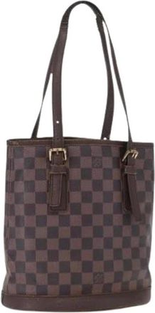 Louis Vuitton Pre-owned Bucket Bags, female, Brown, Size: ONE SIZE Pre-owned Vintage Canvas Bucket Bag