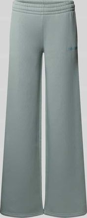 Review Sweatpants mit elastischem Bund in Bleu, Größe XL