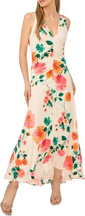 Ted Baker Elizabeth Ruched Sleeveless Maxi Dress in Antique White at Nordstrom, Size X-Small