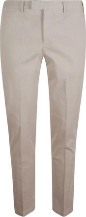 Pantaloni Torino Slim-fit Broeken - Heren - Slim Fit Broeken - Beige - XL - Leer - Broeken