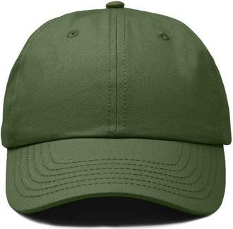 Dalix Classic Cotton Dad Cap in Olive at Nordstrom
