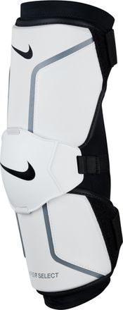 Nike Vapor Select 2.0 Mens Lacrosse Arm Guards in White | PDAGS6-100
