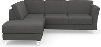 Sit&more Ecksofa »Visby L-Form« Wahlweise mit Bettfunktion und Stauraum, frei im Raum stellbar