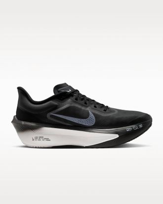 Nike Mens Zoom Fly 6 Road Racing Shoes In Black/light Smoke