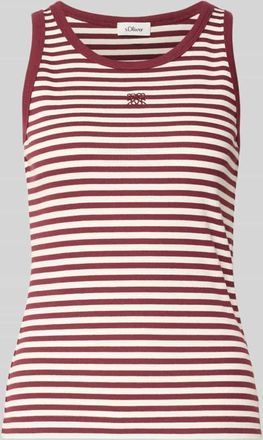 s.Oliver Red Label Regular Fit Tank Top aus Baumwoll-Mix in Bordeaux, Gr&ouml;&szlig;e 34