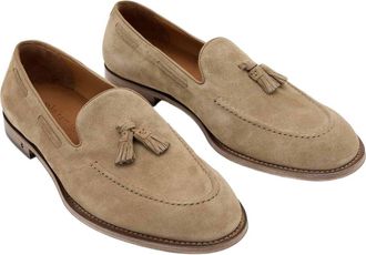 John Varvatos Barrow Leather Tassel Loafer in Chestnut at Nordstrom, Size 11.5