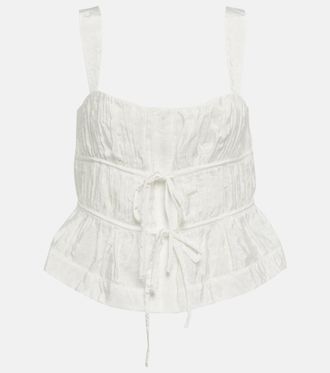 SIMKHAI Camicia Abilene con coulisse