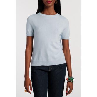 Frances Valentine Jo Knit T Wool/Cotton/Cashmere Blend in Light Blue at Nordstrom, Size X-Small