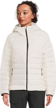 The North Face Classic Down Hooded Jacket Womens Coat White Dune : 2XL, Nylon