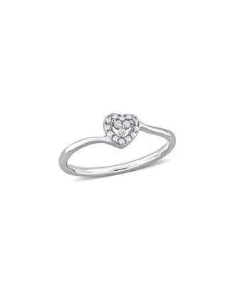 Rina Limor Silver 0.03 ct. tw. Diamond Ring