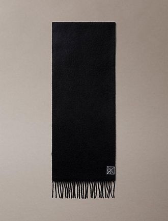 Calvin Klein Bufanda De Cashmere Suave Con Emblema