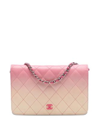 Chanel 2015-2016 Ombre Lambskin Degrade Wallet On Chain crossbody bag - Yellow