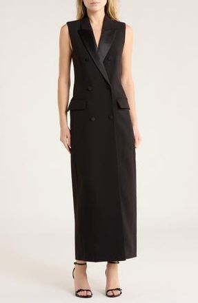 L'agence Sleeveless Blazer Maxi Dress in Black at Nordstrom Rack, Size 00