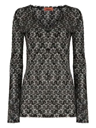 Missoni Lace V-Neck Sweater