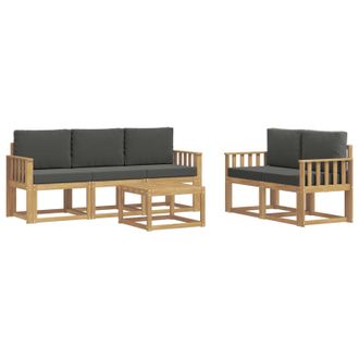 vidaXL Conjunto De Sof&aacute;s De Exterior 6 Pcs Vidaxl