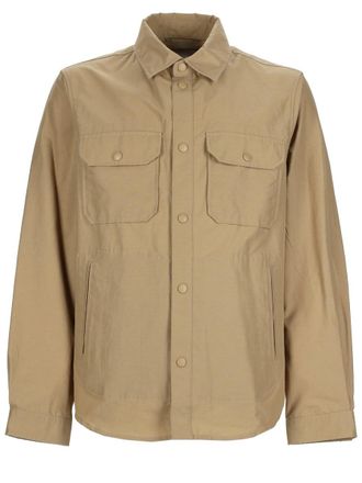 Woolrich Neutrals Structured Ramar Cotton Overshirt