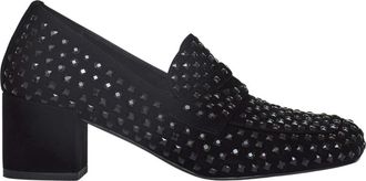 Strategia Suede Moccasin - Dames - Pumps - Zwart - 35 EU - Leer - Schoenen