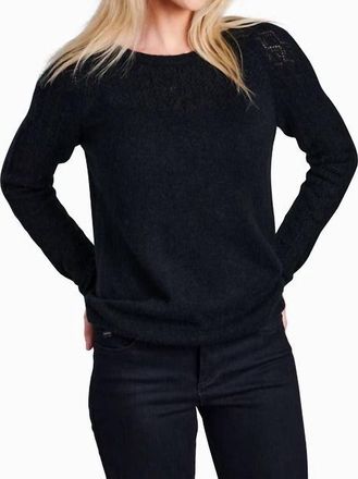 Kühl Sonata Pointelle Sweater In Black
