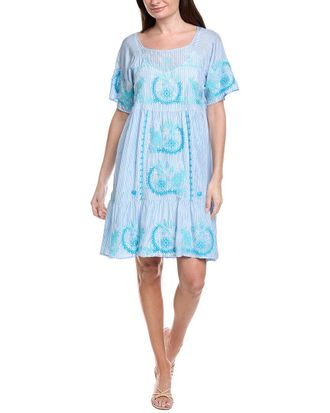 Johnny Was Raglan Tiered Silk Dress