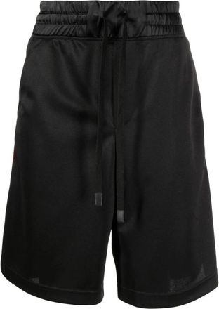 Versace Jeans Couture Logo Tape Zwart Polyester Nylon Shorts - Heren - Korte Broeken - Zwart - S - Polyester - Korte Broeken