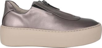 H&ouml;gl Bronzen Instap Sneaker voor Vrouwen - Dames - Sneakers - Bruin - 42 EU - Leer - Schoenen