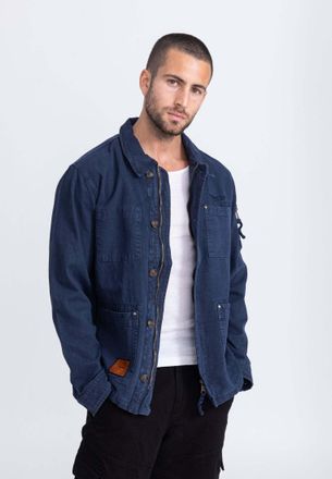 Bombers Original Kurzjacke BOMBERS ORIGINAL Bombers Original Jacken Davis M, Herren, Gr. XL, blau (dunkelblau), Obermaterial: 100% Baumwolle CO., Jacken Kurzjacke