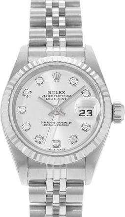 Rolex Pre-owned Rolex Datejust 26 Automatic Chronometer Diamond Silver Dial Ladies Watch 79174 SDJ