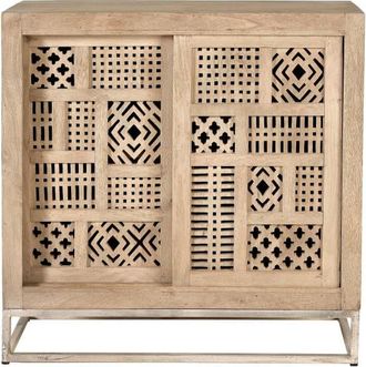 Giner&Colomer Aparador madera de mango y patas de metal color natural