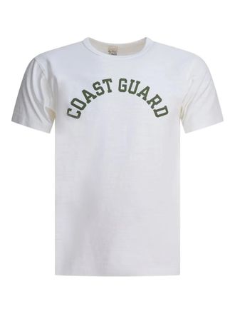 Buzz Rickson's Coast Guard print T-shirt - White