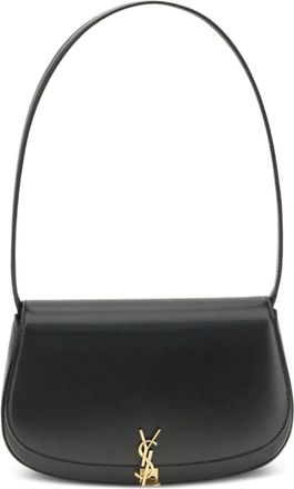 Saint Laurent Mini Voltaire schoudertas - Zwart