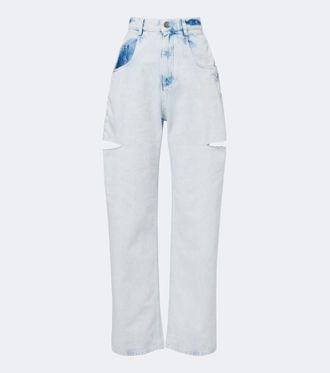 Maison Margiela Cutout barrel-leg jeans