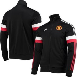 adidas Mens adidas Black Manchester United 3-Stripes AEROREADY Full-Zip Track Jacket at Nordstrom, Size Xx-Large