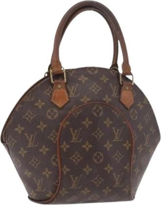 Louis Vuitton Pre-owned Ellipse PM Hand Bag - Dames - Vintage Handtas - Bruin - ONE Size - Leer - Vintage