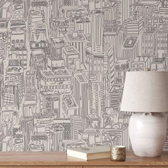 Wallpapers4Beginners Wallpapers4beginners - Carta da Parati Grattacieli New York in Fogli di Carta, 250x200cm