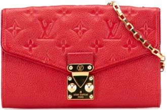 Louis Vuitton Pre-owned Clutches, female, Red, Size: ONE SIZE Pre-owned Vintage Leather Clutch