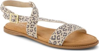 Toms Toms Mar Leather Womens Oatmeal Sandals - Multicolour - Size UK 6