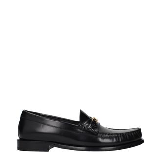 Celine Loafers Luco Damess Leer Zwart