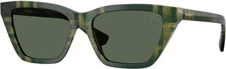 Burberry BE4468F Asian Fit 416971 Womens Sunglasses Green Size 54