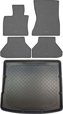 OEM Juego De Alfombrillas De Goma Para Coche Y Alfombrilla Para Maletero Para Bmw X6 E71 Suv (5 Puertas) De Junio De 2008 A Octubre De 2014