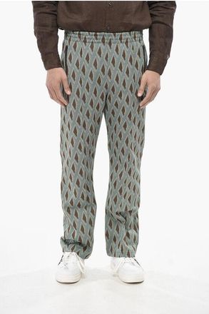 Needles Two-Tone Casual Pants with Elastic Waist size S