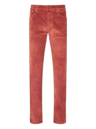 Jacob Cohen corduroy trousers - men - Cotton/Elastane/Modal - 38 - Red