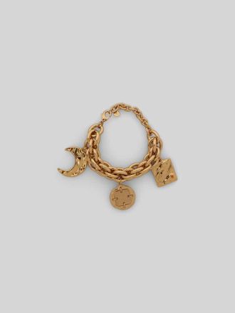 Paco Rabanne Armband mit Motiv-Anh&auml;ngern in Gold, Gr&ouml;&szlig;e 1