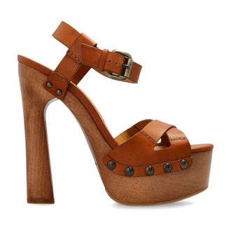 Dsquared2 High Heel Sandals, female, Brown, Size: 7 1/2 US Platform Sandals