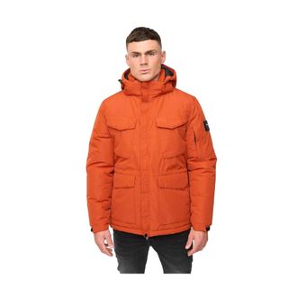 Crosshatch Mens Plentons Jacket (Burnt Orange) - Size X-Large